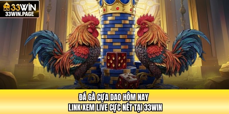 Đá Gà Cựa Dao Hôm Nay - Link Xem Live Cực Nét Tại 33WIN